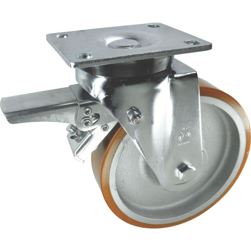 Atlas Workholders BOLYGÓ TÍPUS FELSÕ TÁNYÉRRAL ÉS FÉKKEL 150MM POLIURETÁN ABRONCS termék fő termékképe