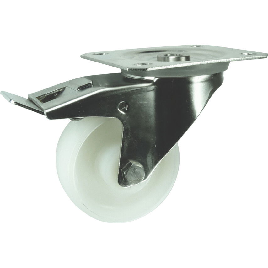 Atlas Workholders ROZSDAMENTES ACÉLGÖRGŐ NEJLONABRONCCSAL – GÖRGŐS CSAPÁGYAS 125MM termék fő termékképe