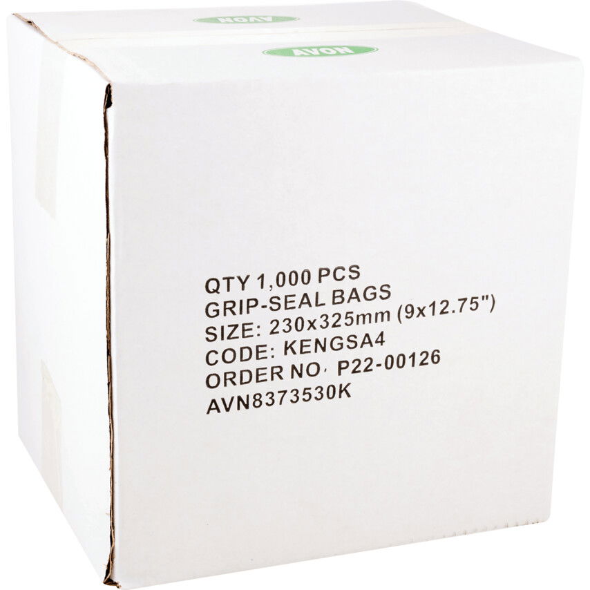 Avon 9"X12.3/4" ÚJRAZÁRHATÓ POLIETILÉN TASAKOK (PK-1000) termék fő termékképe