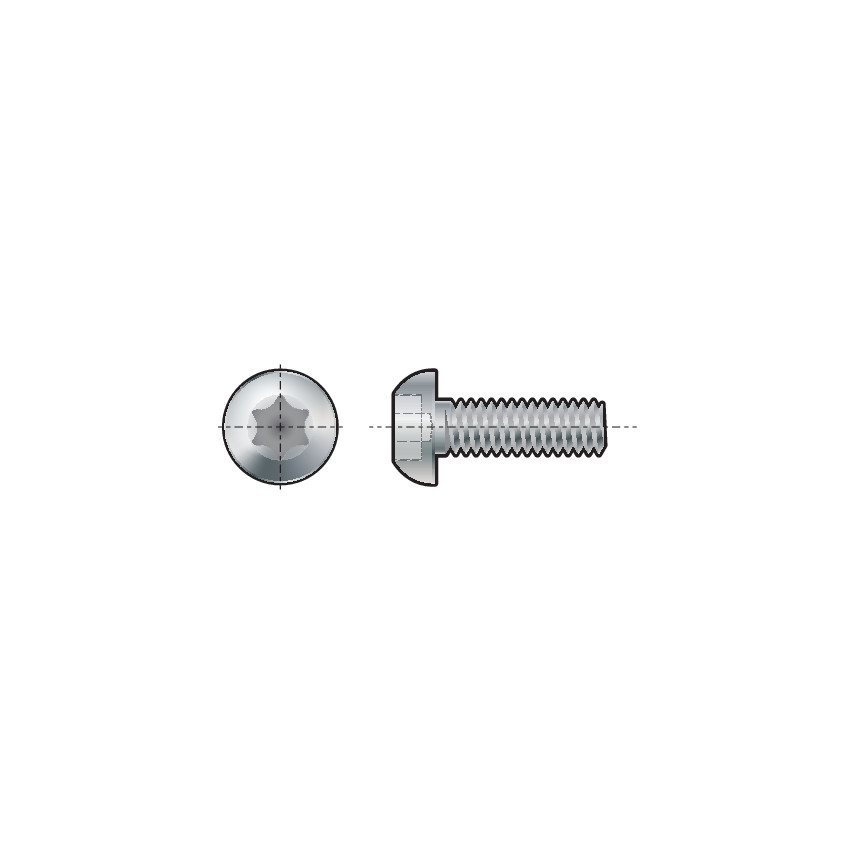 Qualfast M8x20 TORX BUTTON HEAD SCREW A2 termék fő termékképe