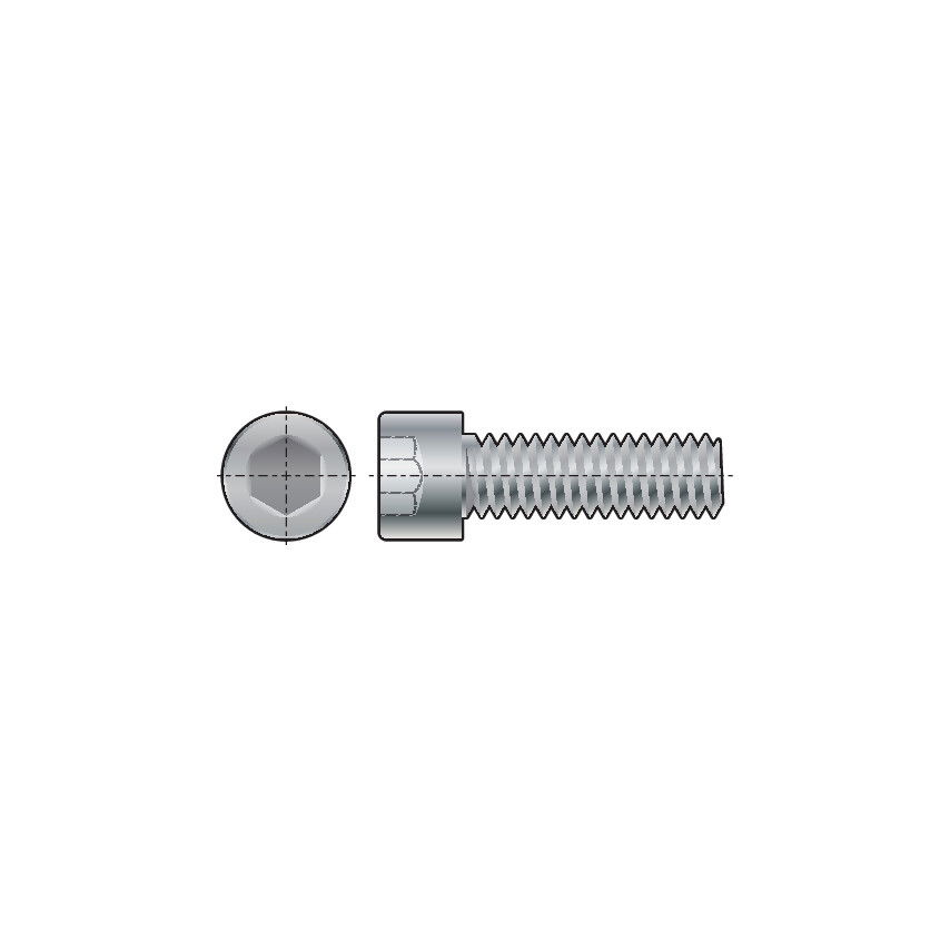 Fabory M5X40 HENGERES FEJŰ BELSŐ KULCSNYÍLÁSÚ CSAVAR FULLYTHREADED (GR-12.9) (PK-200) termék fő termékképe