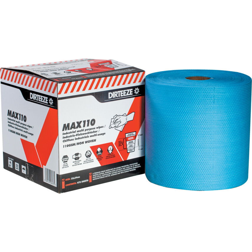 Dirteeze MAXIMUM STRENGTH MULTI-PURPOSENON-WOVEN WIPES ROLL 475 SHEETS termék fő termékképe