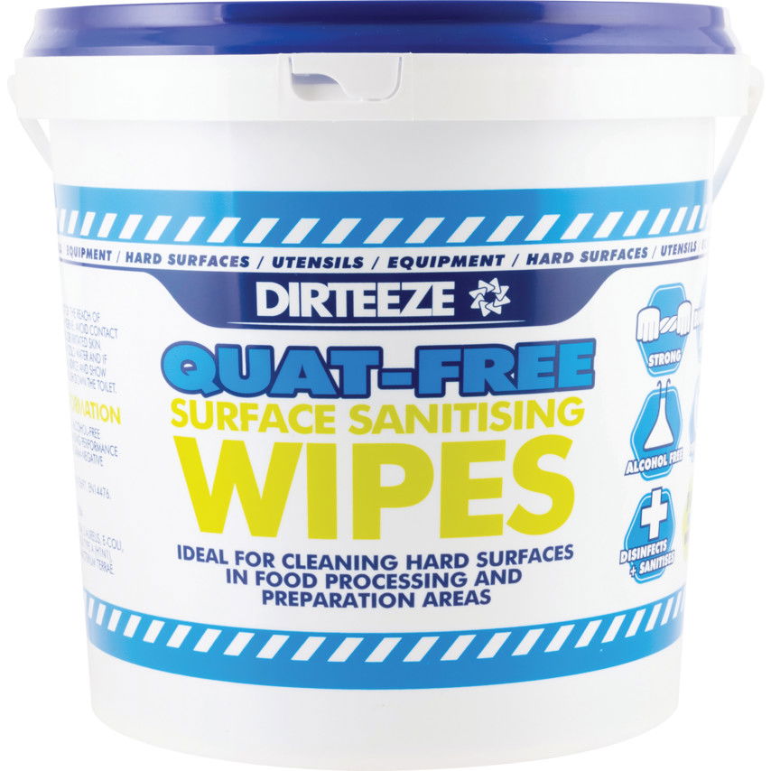 Dirteeze BUCKET QUAT-FREE SANITISINGWIPES1000 SHEETS termék fő termékképe