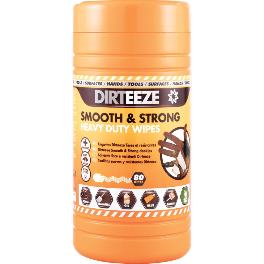 Dirteeze CANISTER SPUNLACE HAND &SURFACEDEGREASER WIPES 80 SHEETS termék fő termékképe