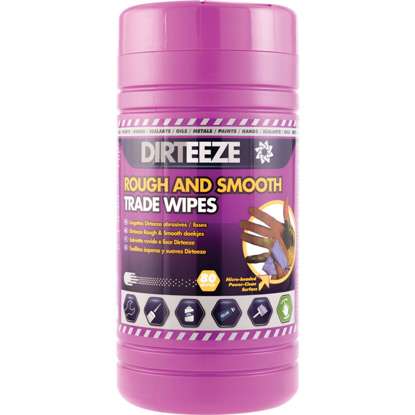 DIRTEEZE ROUGH & SMOOTH DEGREASER WIPES (TUB-80) termék fő termékképe
