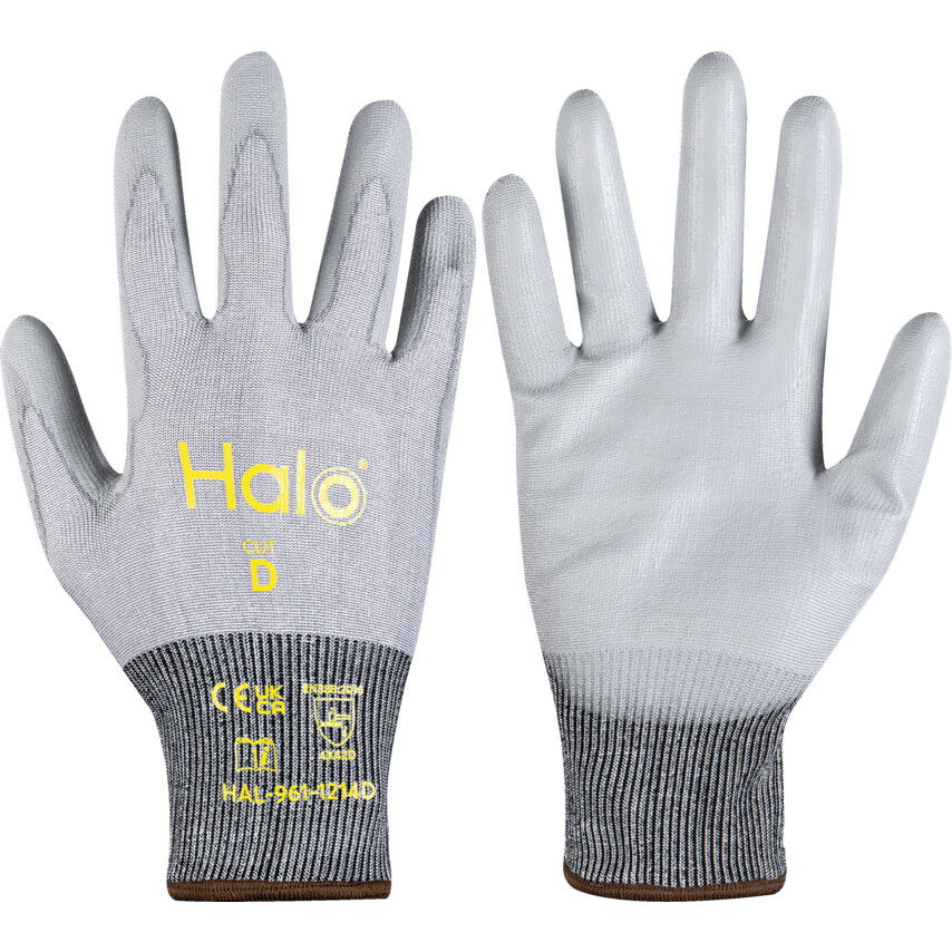 Halo VÁGÁSÁLLÓ (D SZINT), A TENYÉRRÉSZEN PU-BEVONATOS KESZTYŰ 8 termék fő termékképe