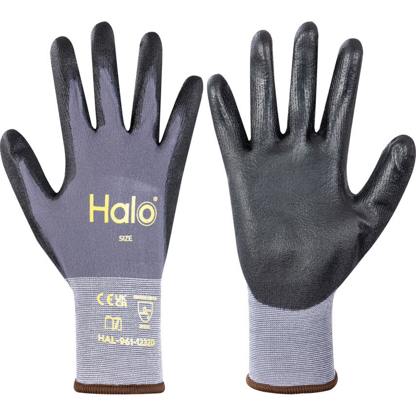 Halo 18-AS SZÖVETSŰRŰSÉGŰ, A TENYÉRRÉSZEN PU-BEVONATOS KESZTYŰ  6 termék fő termékképe