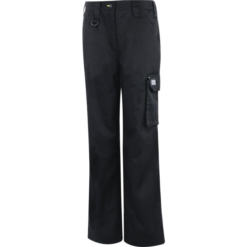 Halo LADIES' CARGO TROUSERSSHORT/REGULAR BLACK (S-18S) termék fő termékképe