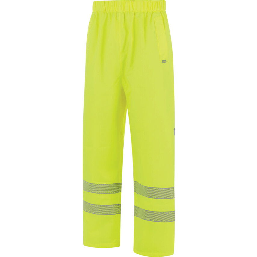 Halo MENS HI VIS OVER TROUSERS YELLOW(M) termék fő termékképe