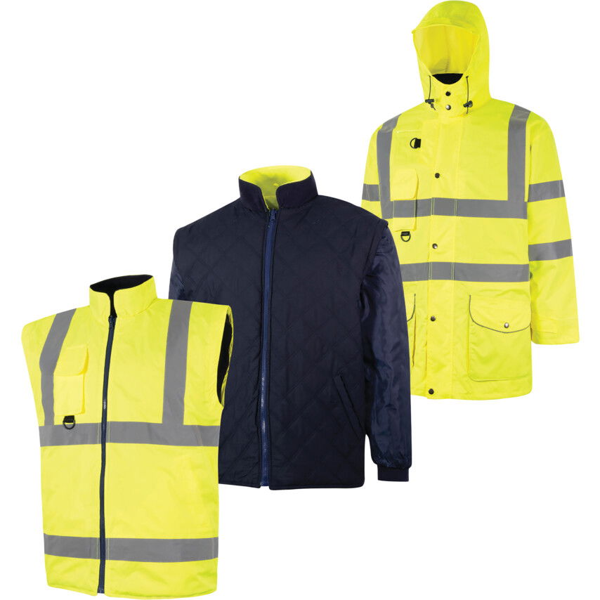 Halo VÍZÁLLÓ & LÉLEGZŐ HI-VIS KABÁT NAGY (L) termék fő termékképe