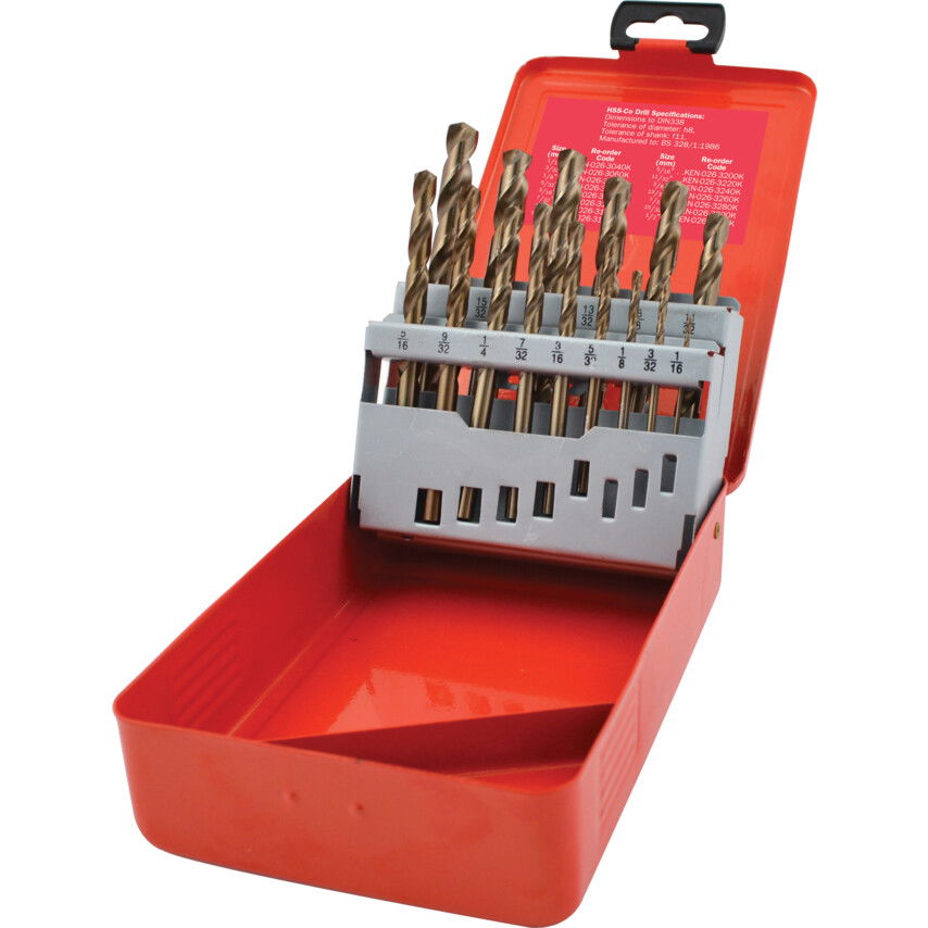 Sherwood HSS-COBALT S/SDRILLS 1/16"-1/2" x1/32" (SET-15) termék fő termékképe