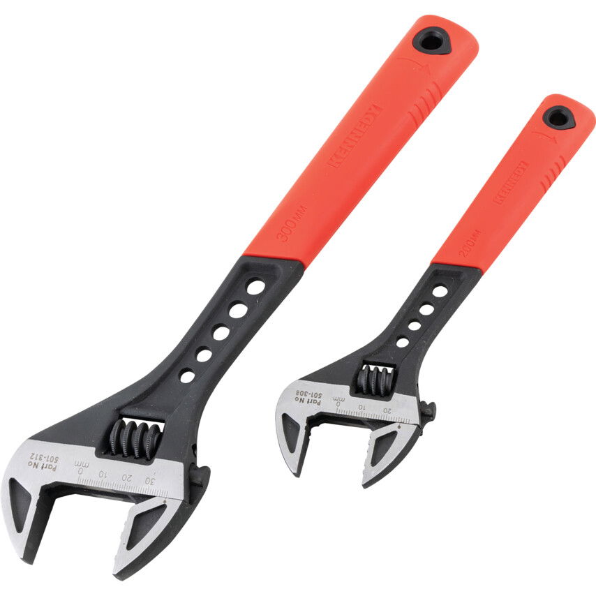 Kennedy Pro 8"/12" SOFT GRIP PHOSPHATE FINISH ADJ. WRENCH SET termék fő termékképe