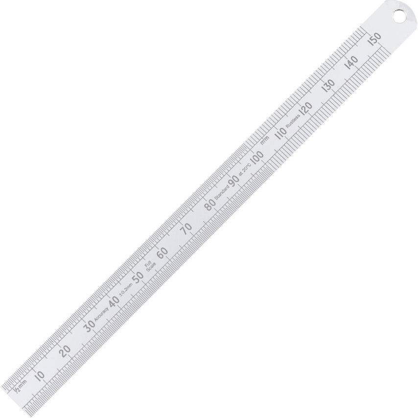 Kennedy 150MM/6" FLEXIBILIS ROZSDAMENTES VONALZÓ LEKEREKÍTETT VÉGGEL termék fő termékképe