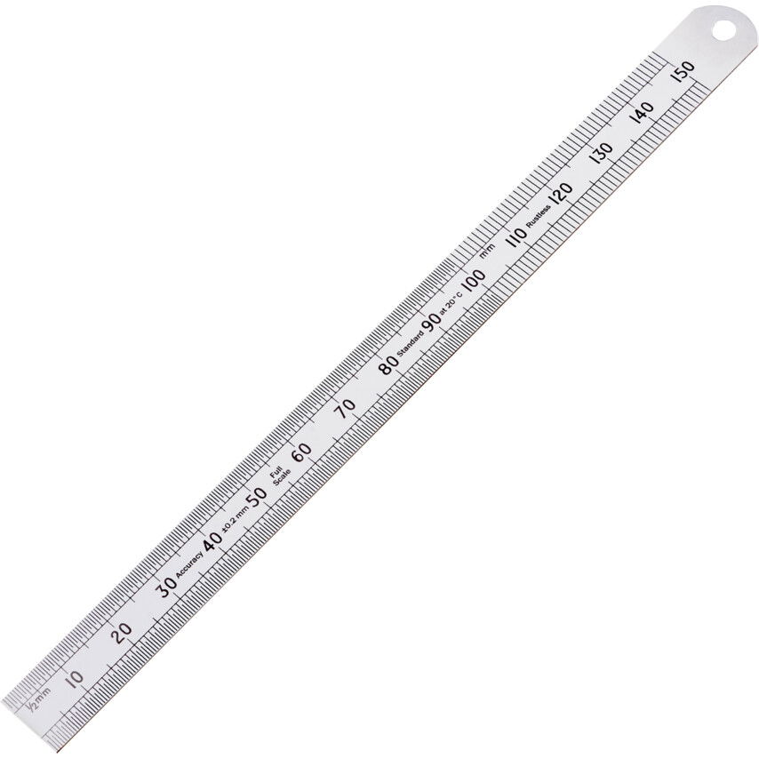 Kennedy 150MM FLEXIBILIS ROZSDAMENTES VONALZÓ LEKEREKÍTETT VÉGGEL termék fő termékképe