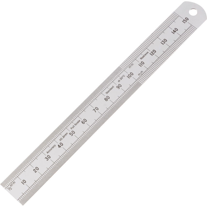 Kennedy 150MM/6" MEREV ROZSDAMENTES VONALZÓ LEKEREKÍTETT VÉGGEL termék fő termékképe