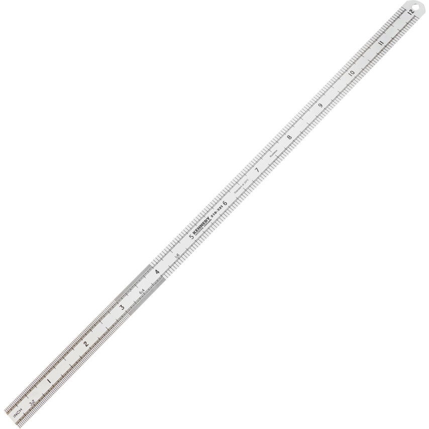 Kennedy 300MM/12" FLEXIBILIS ROZSDAMENTES VONALZÓ LEKEREKÍTETT VÉGGEL termék fő termékképe