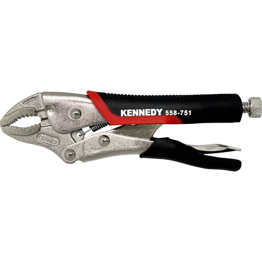 Kennedy 175mm/7" CURVED JAW BI-MATERIALHANDLE GRIP WRENCH termék fő termékképe