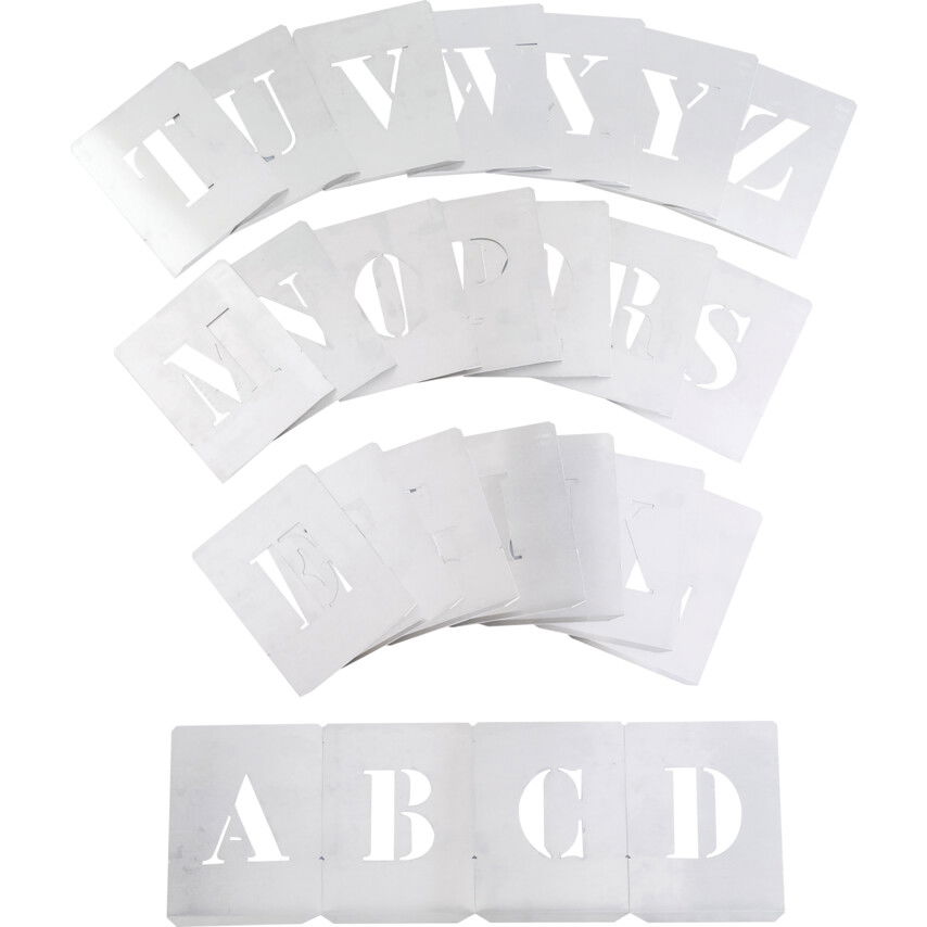 Kennedy 80MM ACÉL STENCIL BETŰK (26 DB-OS KLT.) termék fő termékképe