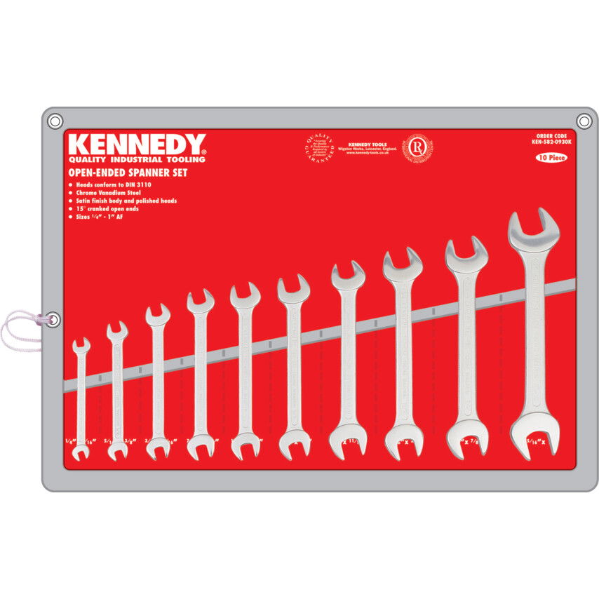 Kennedy 1/4-1"AF IPARI VILLÁSKULCS KÉSZLET 10 DB-OS termék fő termékképe