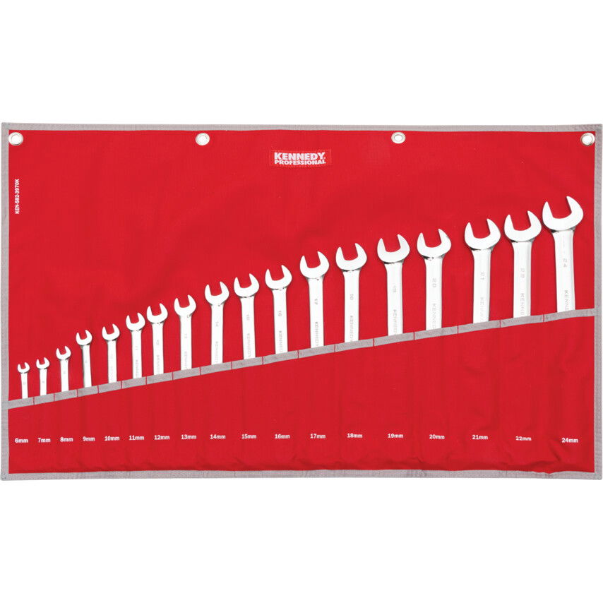 Kennedy Pro 6-24MM PROFESSZIONÁLIS CSILLAG-VILLÁSKULCS KÉSZLET (18) termék fő termékképe