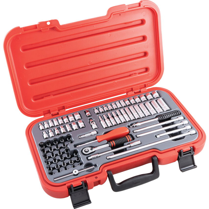 Kennedy METRIKUS/AF/BA/TORX DUGÓKULCS KÉSZLET 1/4" MEGHAJTÓVAL 82 DB-OS termék fő termékképe