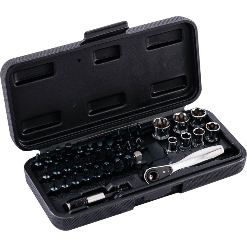 Kengrip KEN-GRIP HATSZÖGŰ DUGÓKULCS KÉSZLET 1/2" MEGHAJTÓVAL ÉS BITKÉSZLET (39 DB-OS) termék fő termékképe