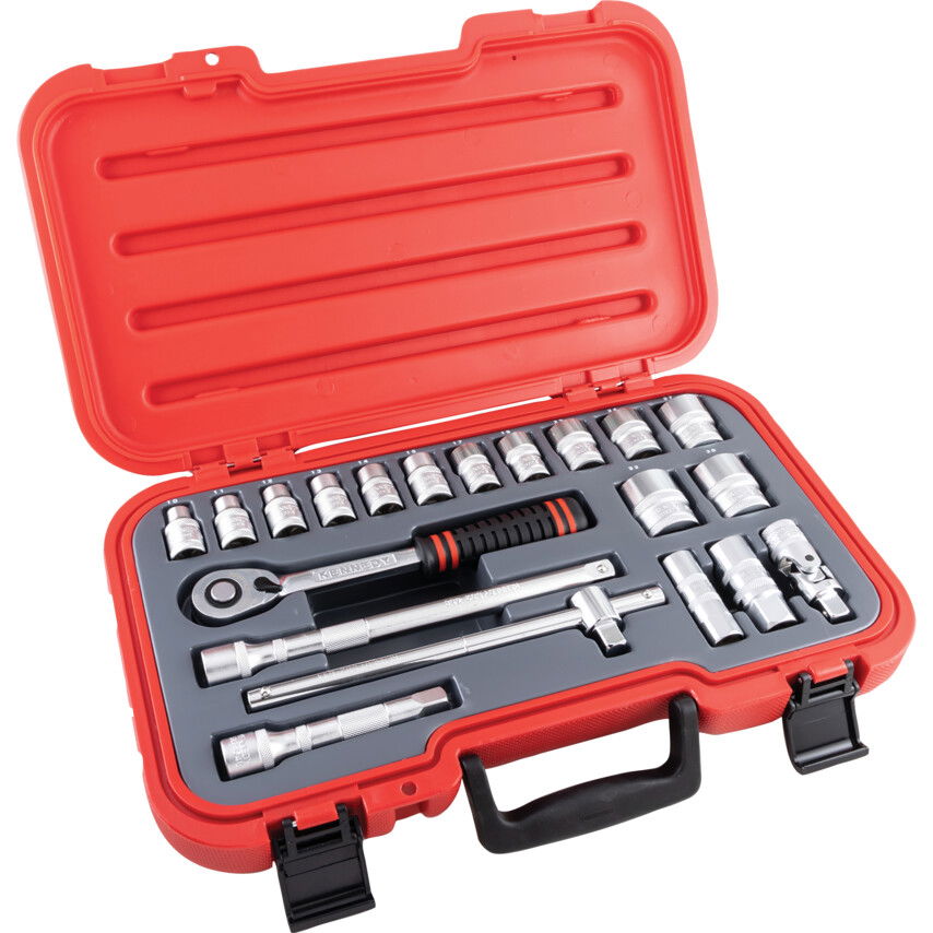 Kennedy METRIKUS DUGÓKULCS KÉSZLET 1/2" MEGHAJTÓVAL (20 DB-OS) termék fő termékképe