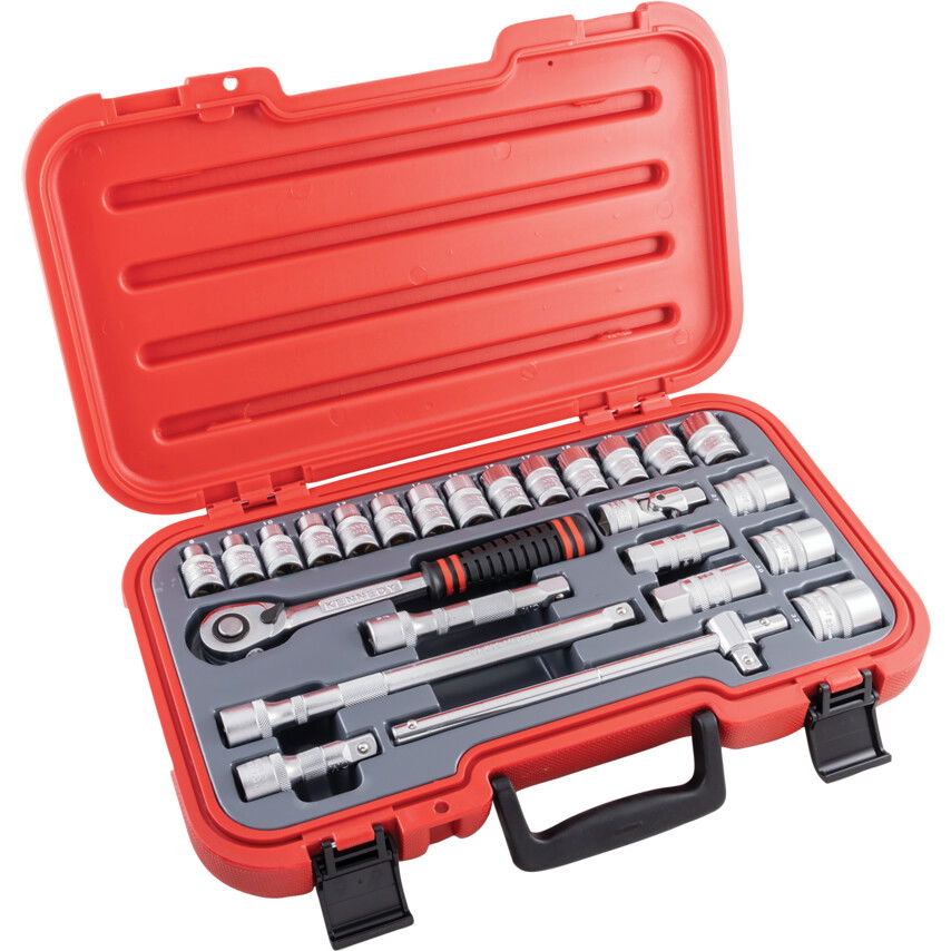 Kennedy METRIKUS DUGÓKULCS KÉSZLET 1/2" MEGHAJTÓVAL (25 DB-OS) termék fő termékképe