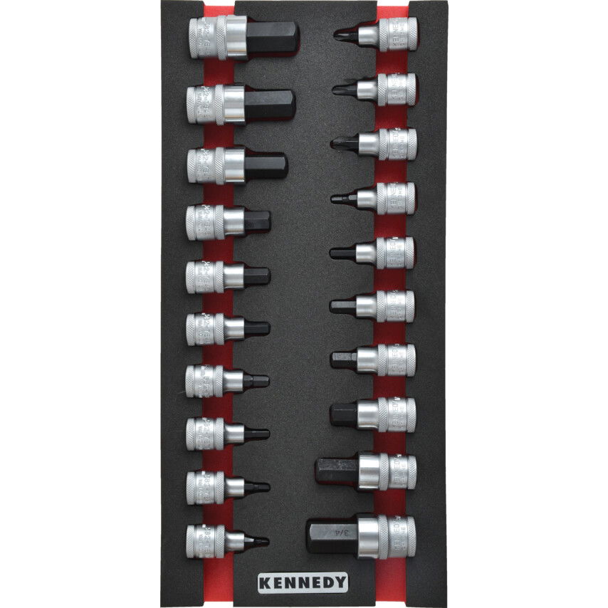 Kennedy Pro 20 RÉSZES FELTŰZHETŐ CSAVARBEHAJTÓ KÉSZLET 1/2" CSATLAKOZÓVAL SZIVACSBAN M1832 termék fő termékképe