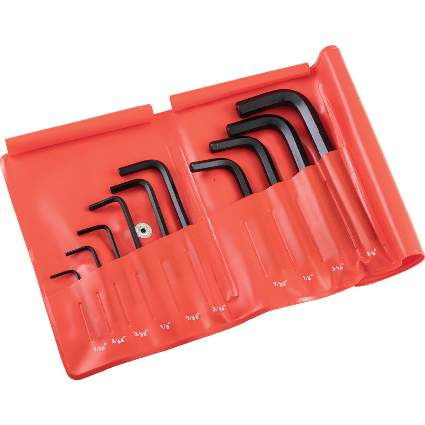 Kennedy 1/16"-3/8" HATSZÖGKULCS KÉSZLET (10 DB-OS) termék fő termékképe