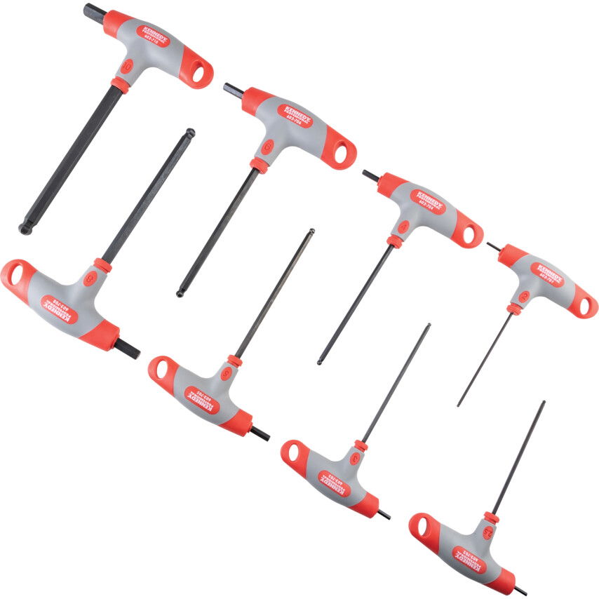 Kennedy Pro 2.0-10.0MM T-NYELŰ GÖMBVÉGŰ HATSZÖGKULCS KÉSZLET (8 DB-OS) termék fő termékképe