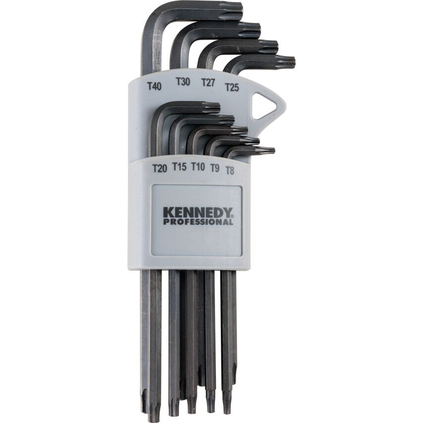 Kennedy Pro LONG ARM STAR KEY SET T8-T9-T10-T15-T20-T25-T27-T30-T40 (9-PC) termék fő termékképe