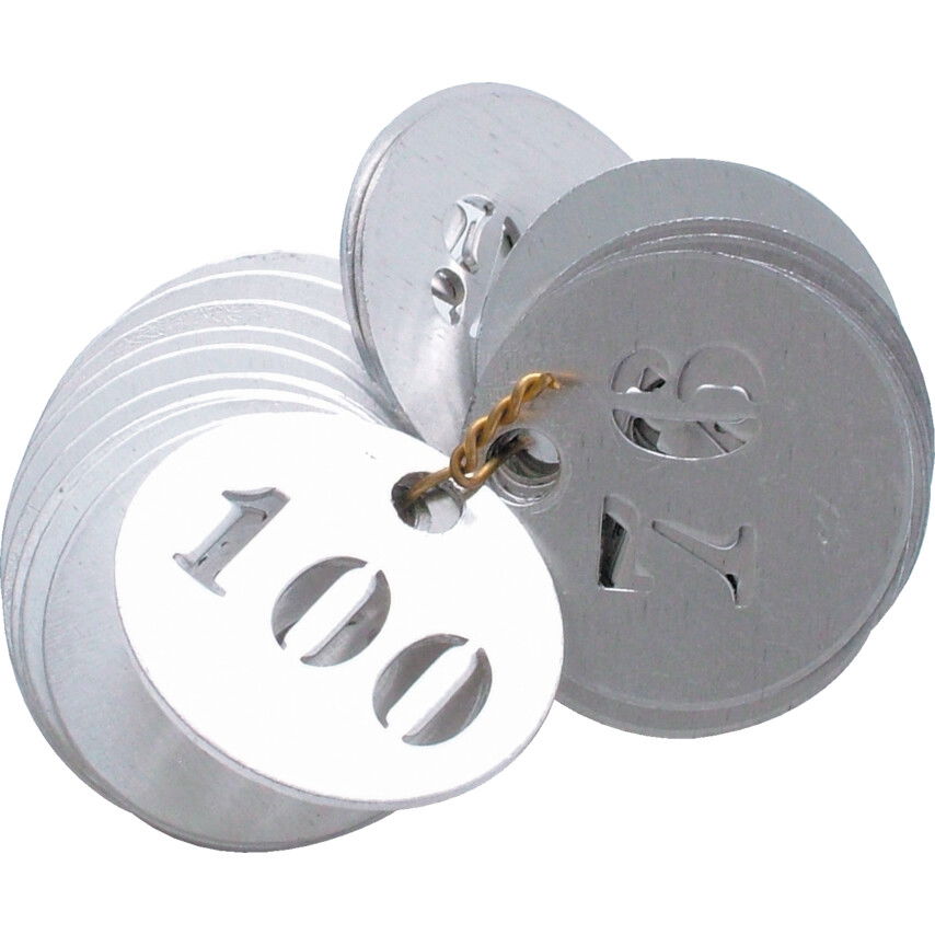 Kennedy 30MM ALUMINIUM I.D. DISCS 1-100 (BOX-100) termék fő termékképe