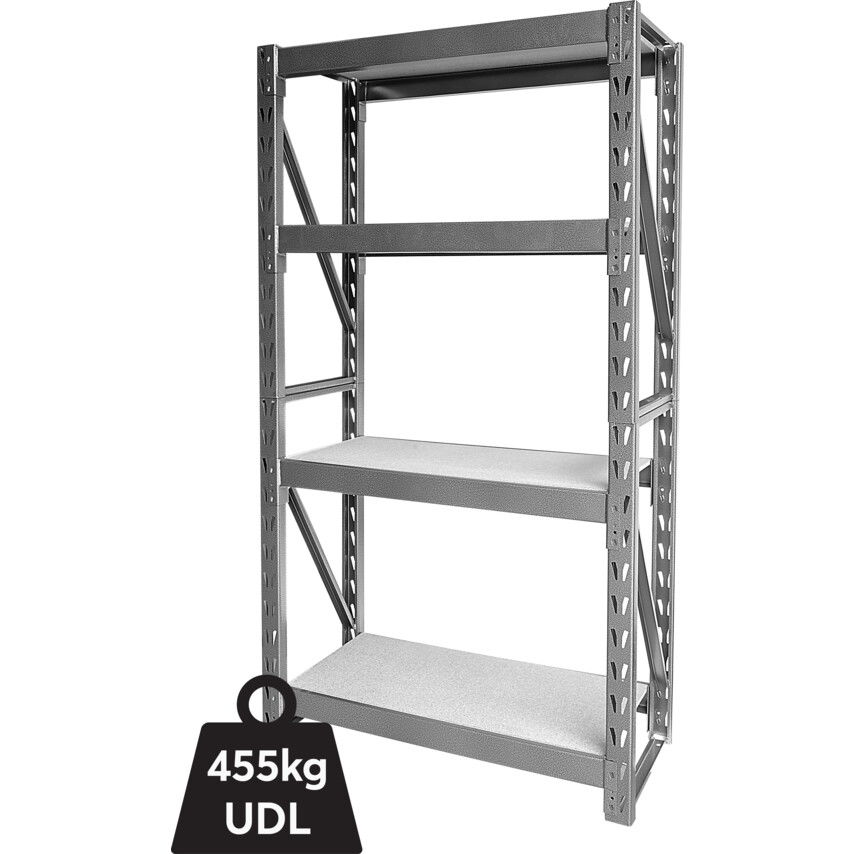 Matlock 4 POLCOS, NAGY TEHERBÍRÁSÚ TARTÓÁLLVÁNY 104X43X183CM 455KG POLCONKÉNT termék fő termékképe