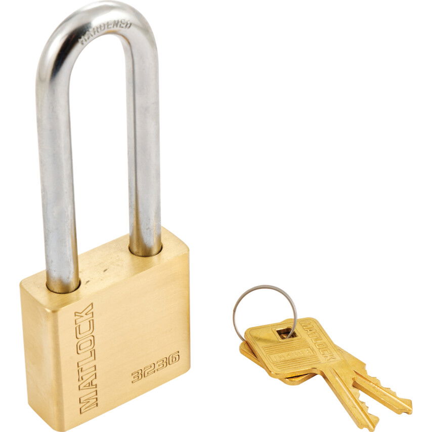 Matlock 50X75MM BIZTONSÁGI SÁRGARÉZ LAKAT termék fő termékképe