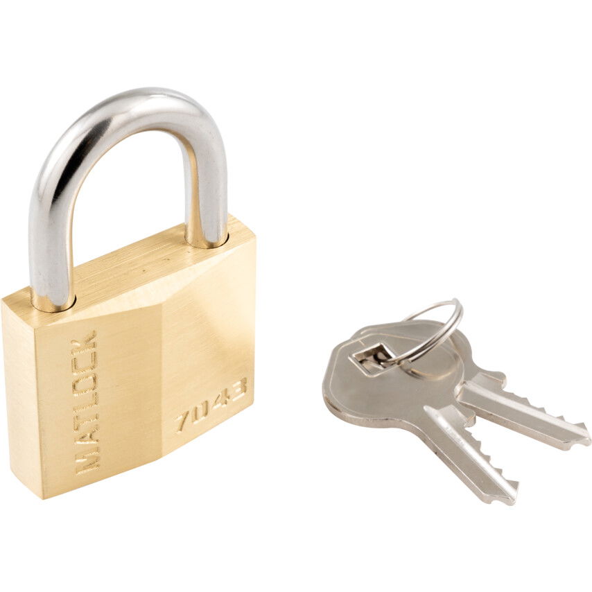 Matlock 40X22MM SÁRGARÉZ LAKAT EDZETT ACÉL KENGYELLEL termék fő termékképe