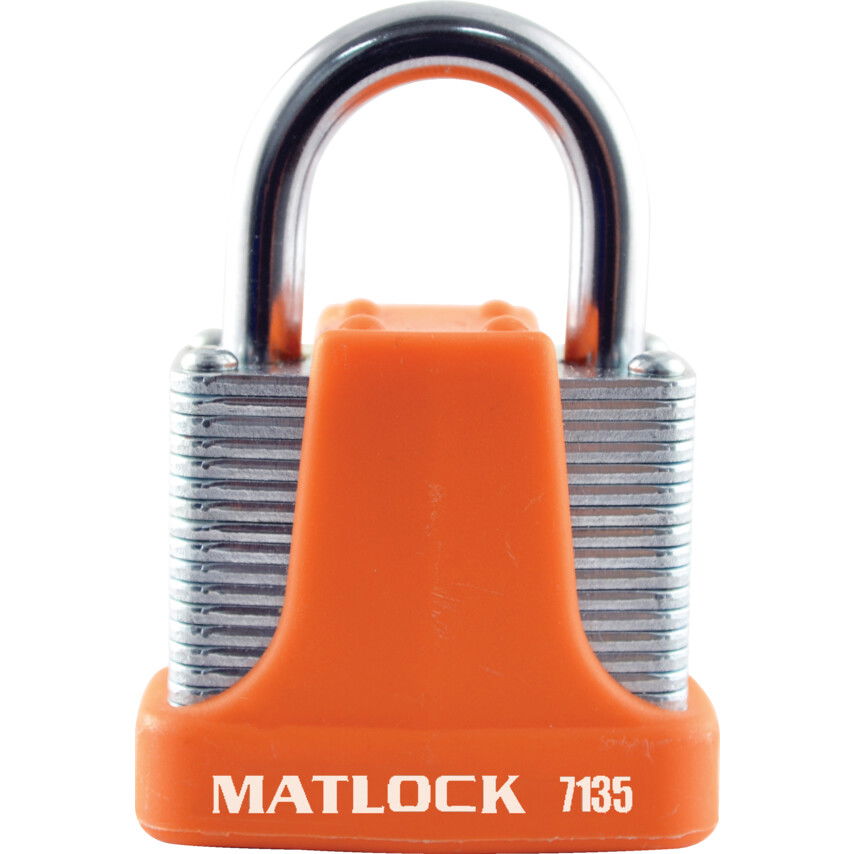 Matlock 40MM MASSZÍV LAKAT 4-TŰS ZÁRTESTTEL  NARANCS termék fő termékképe