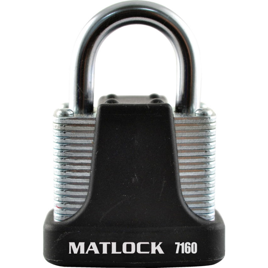 Matlock 40MM MASSZÍV LAKAT 4-TŰS ZÁRTESTTEL  FEKETE termék fő termékképe