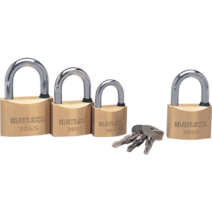 Matlock 60MM KERESZTKULCSOS BIZTONSÁGI SÁRGARÉZ LAKAT termék fő termékképe