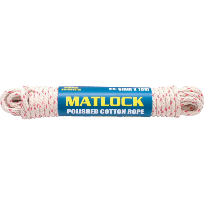 Matlock NO.8 6MM PIROS PETTYES GYAPOT KÖTÉL 10 M-ES GOMBOLYAG termék fő termékképe