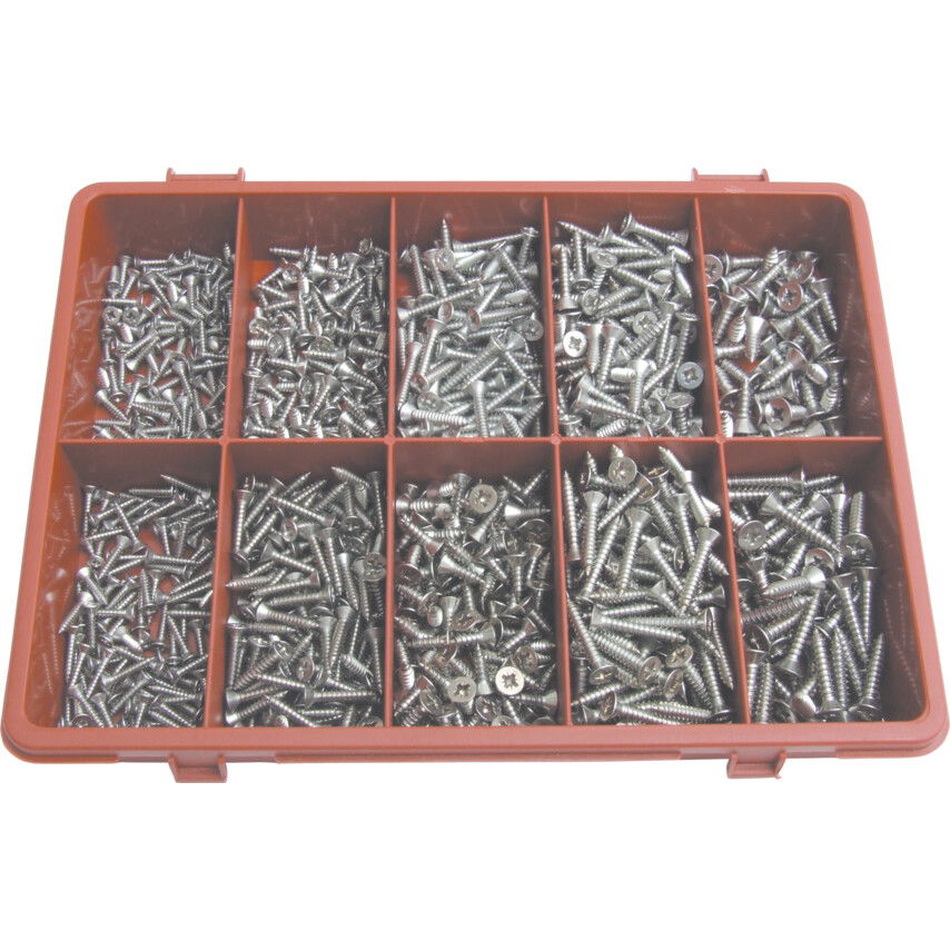 Qualfast A2 STAINLESS STEEL POZI CSK SELF TAPPING SCREW KIT termék fő termékképe