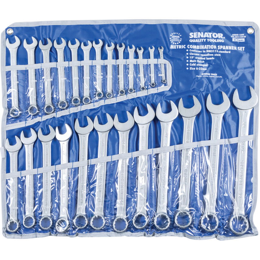 Senator 25DB-OS KRÓM-VANÁDIUM CSILLAG-VILLÁSKULCS KÉSZLET 6-32MM termék fő termékképe