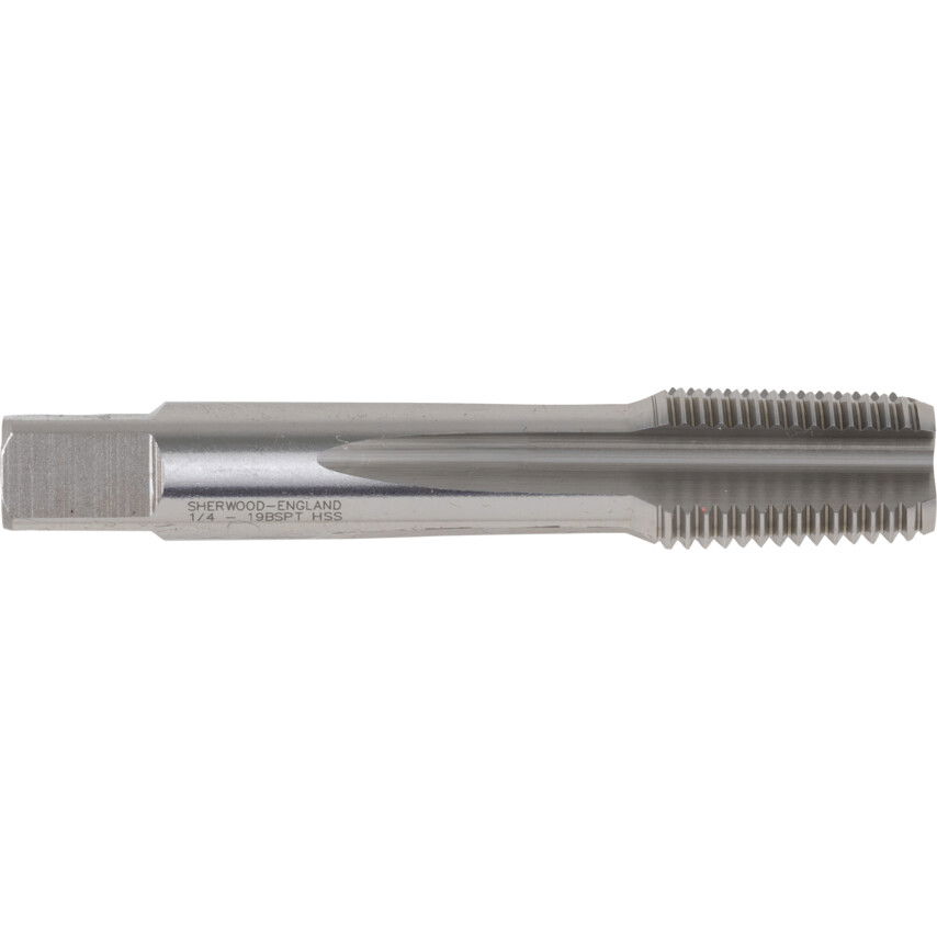 Sherwood 1/4"X19 BSPT EGYENES HORNYÚ HSS KÉZI KÉSZREVÁGÓ MENETFÚRÓ termék fő termékképe
