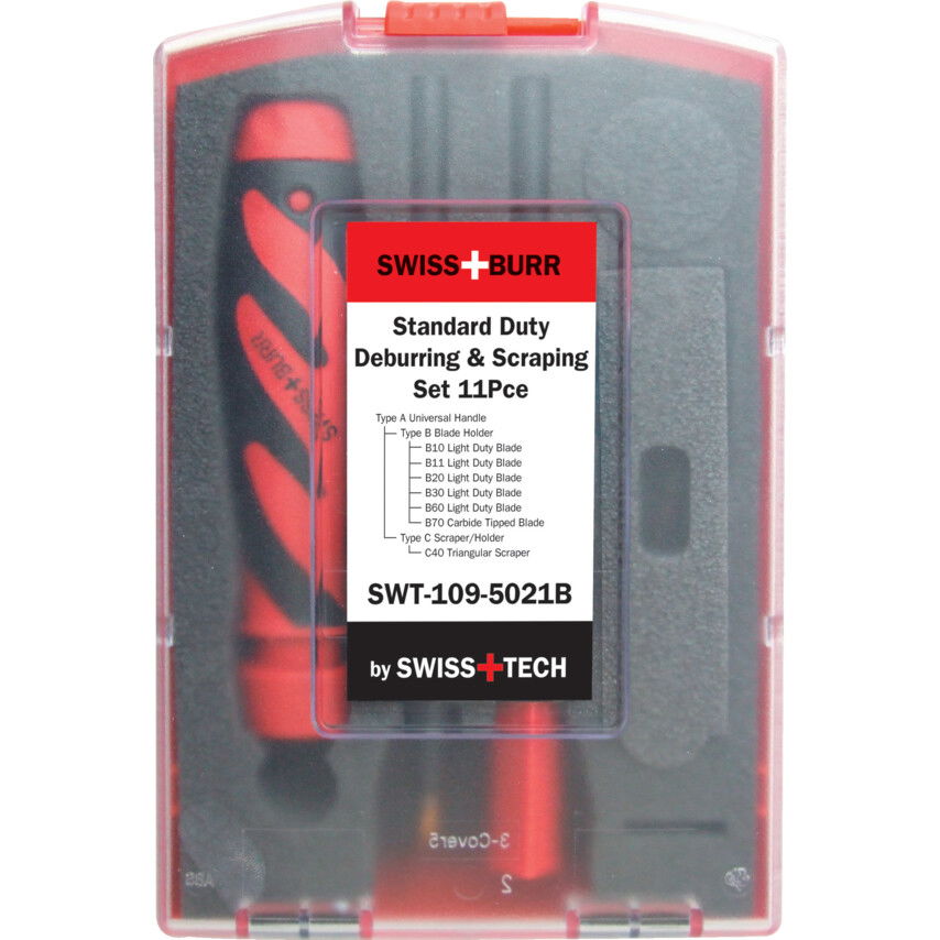SwissBurr B ÉS C IPARI SORJÁZÓ ÉS KAPARÓ KÉSZLET 11 DARABOS termék fő termékképe