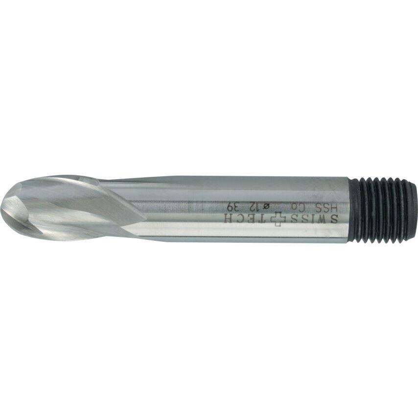 SwissTech 10.0 RÖVID KÉTÉLŰ, GÖMBVÉGŰ MENETESVÉGŰ HSS-CO8% HOSSZLYUKMARÓ termék fő termékképe