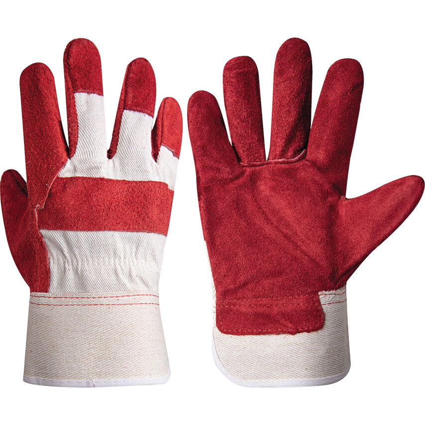 Tuffsafe SPLIT LEATHER PALM S5SUPERIORRIGGER GLOVES RED SZ-10 termék fő termékképe