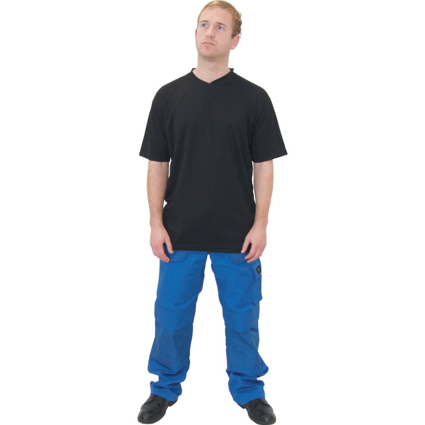 Tuffsafe FUNCTION T-SHIRT V NECK BLACK40/42" LARGE termék fő termékképe