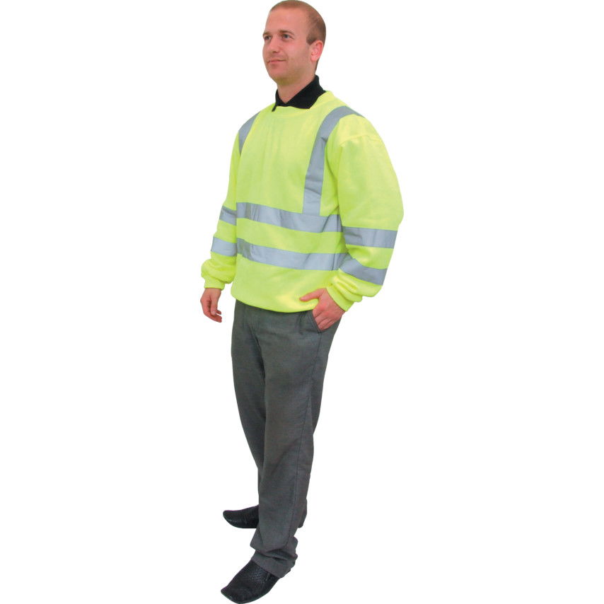 Tuffsafe HI-VIS SWEATSHIRT (EN20471)YELLOW(2XL) termék fő termékképe
