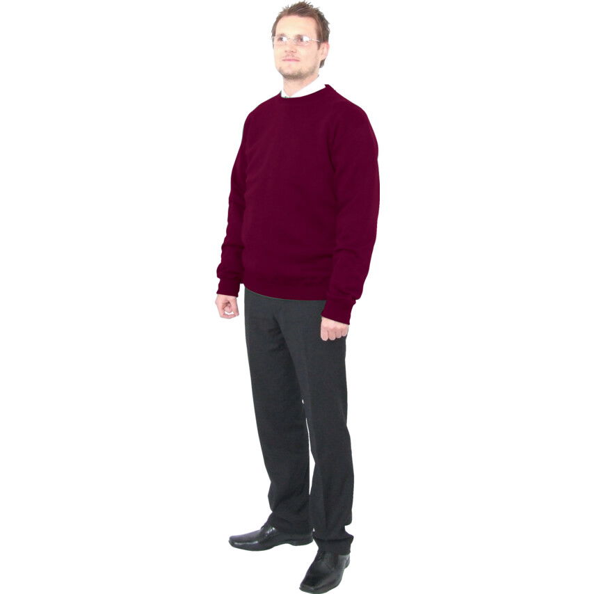 Tuffsafe SWEATSHIRT 300GSM 65/35 BURGUNDY41/43" LARGE termék fő termékképe
