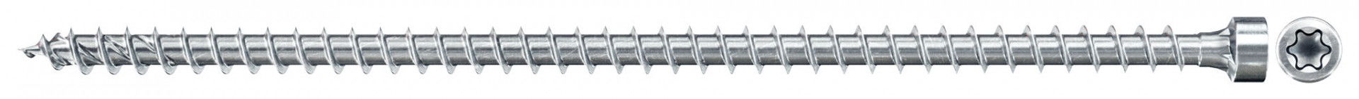 Fischer FPF II CHTF 6.0 x 120 BC 100 hengeres fejű, kékre horganyzott, végigmenetes szerkezetépítő csavar TX behajtással, 100 db/csomag termék fő termékképe